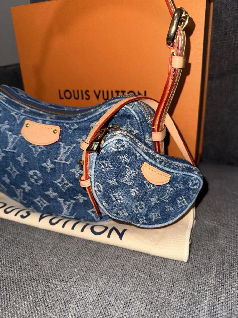 Louis Vuitton Denim Croissant Bag - Picture 2 of 8